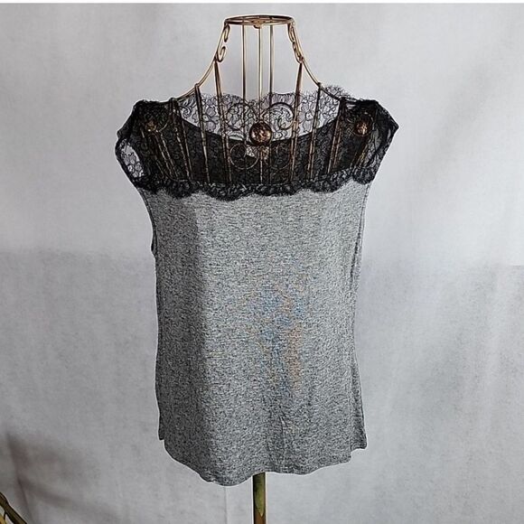 Dries Von Noten Eyelash Fringe Black Lace Gray - Picture 1 of 5